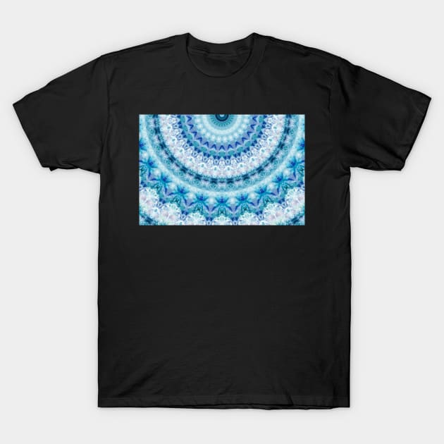 Bouncing Off Of Clouds Half Mandala T-Shirt by KirstenStar 